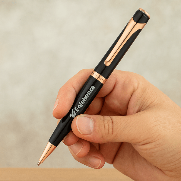 Buy Custom Black Rose Gold Executive Pen Engraved Business