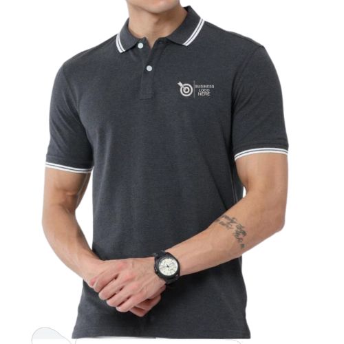 Allen Solly Dark Grey Pure Cotton Men T-Shirt