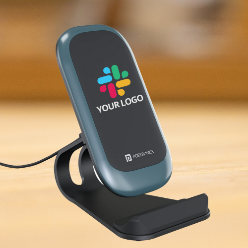 Portronics Freedom 15 Desktop Wireless Charger With Mobile Stand