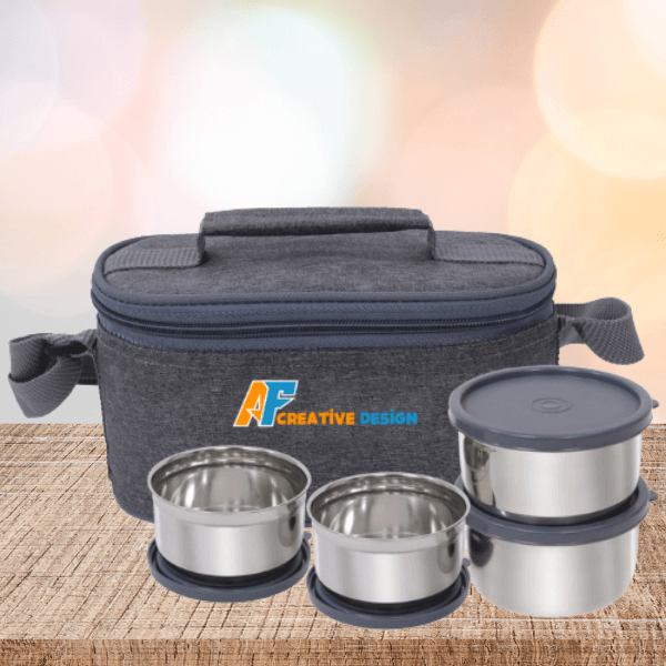 Galaxy Max Customized Stainless Steel Lunch Box Logo Printed